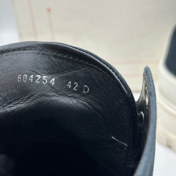 ALEXANDER MCQUEEN Tread Slick Boot Platform Chunky Black White Sz 42 / 9 - Picture 9 of 12